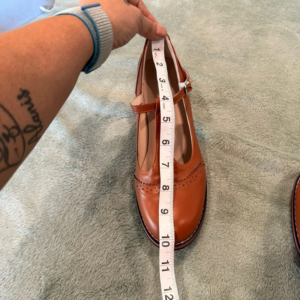 T-Strap Brogue Flats in women’s size 8 new no box - Picture 11 of 14